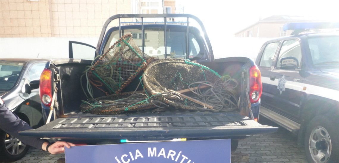 Polícia Marítima caça redes ilegais na Póvoa de Varzim