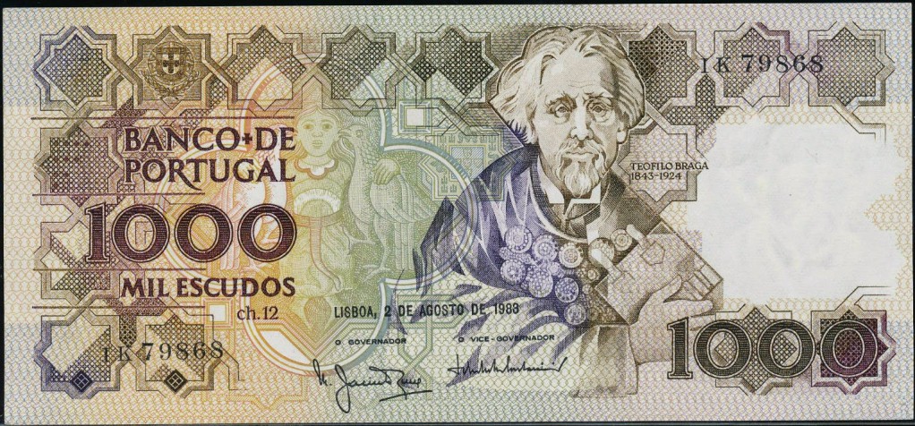 Prazo para troca de cinco chapas de notas de escudos termina na sexta-feira