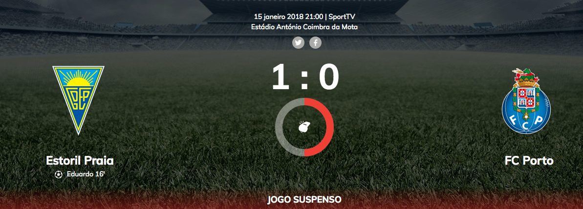 Bancada norte do Estoril reabre para jogo com Sporting