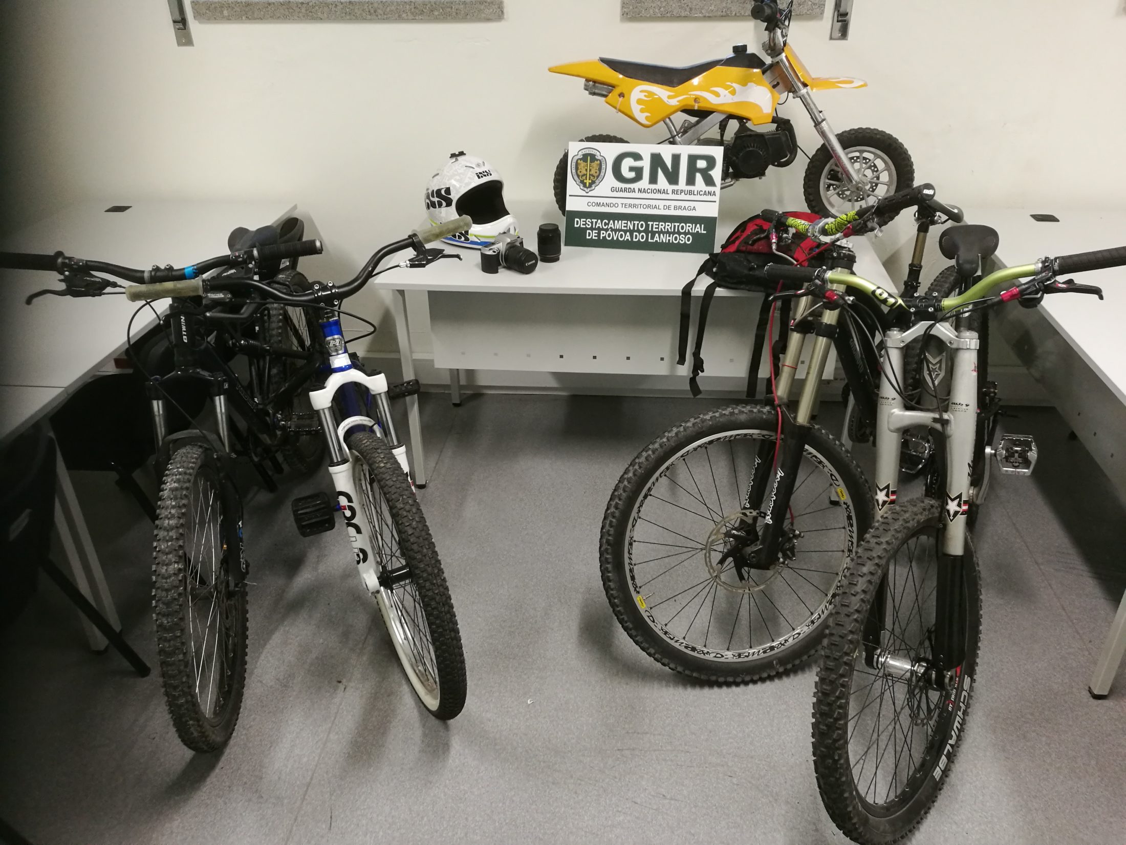 GNR recupera bicicletas roubadas de uma garagem na Póvoa de Lanhoso