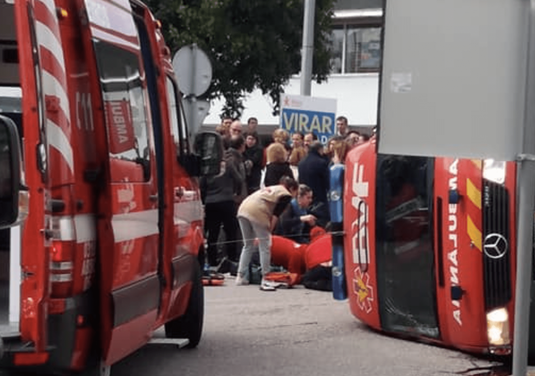 Dois bombeiros entre os feridos de acidente que envolveu ambulância em Famalicão