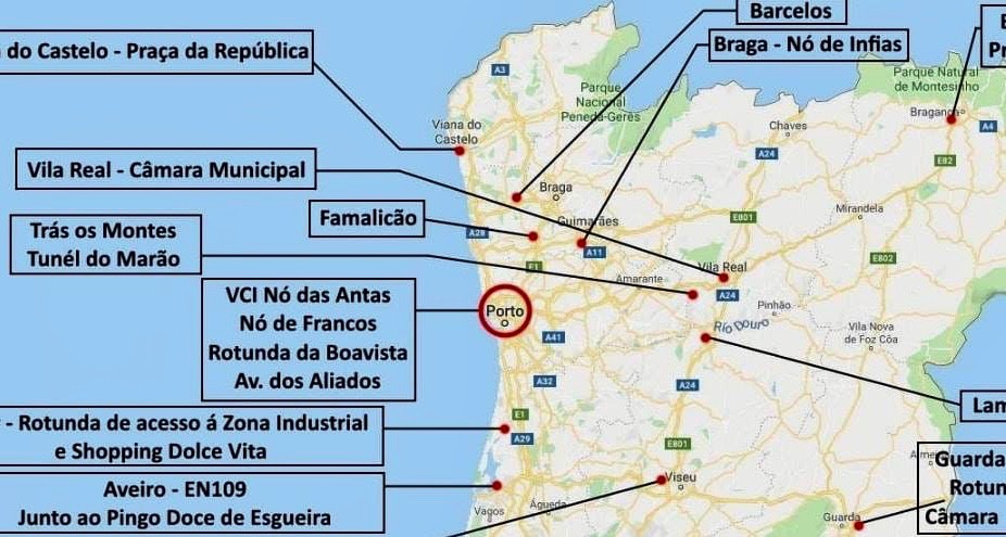 "Coletes Amarelos" de vários pontos do Minho rumam para o nó de Infias