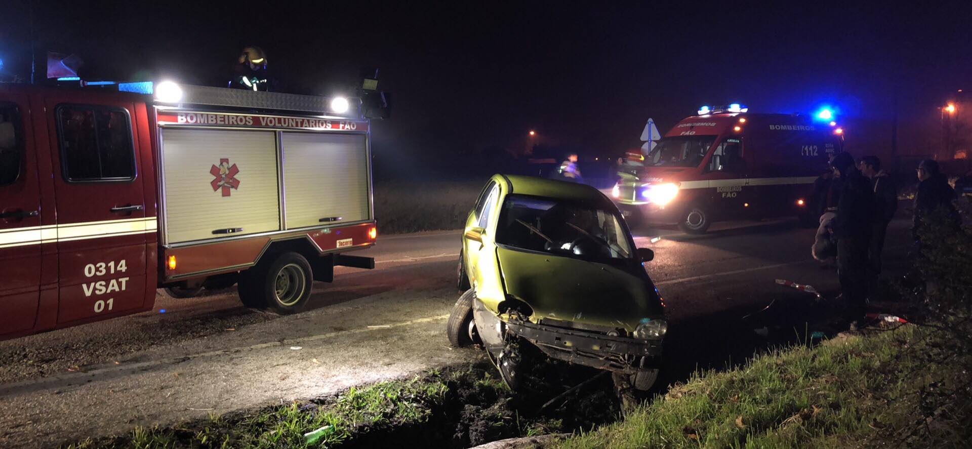 ? Despiste faz duas vítimas na EN13 em Apúlia