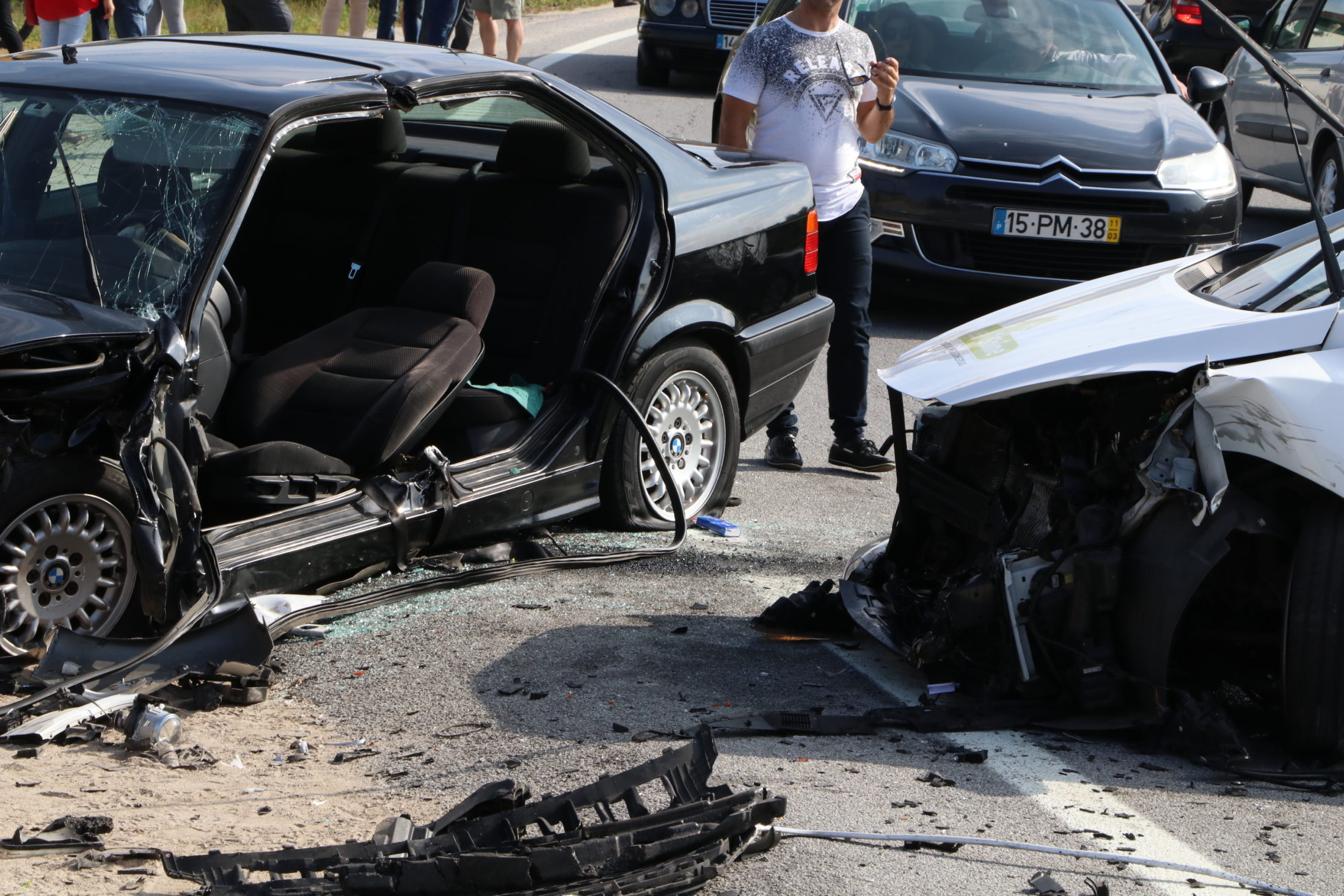?/? Dois feridos graves entre as seis vítimas de acidente na EN205 em Barcelos