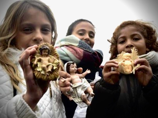 Bênção do Menino Jesus hoje nos Congregados com "Ensemble" e "Coral"