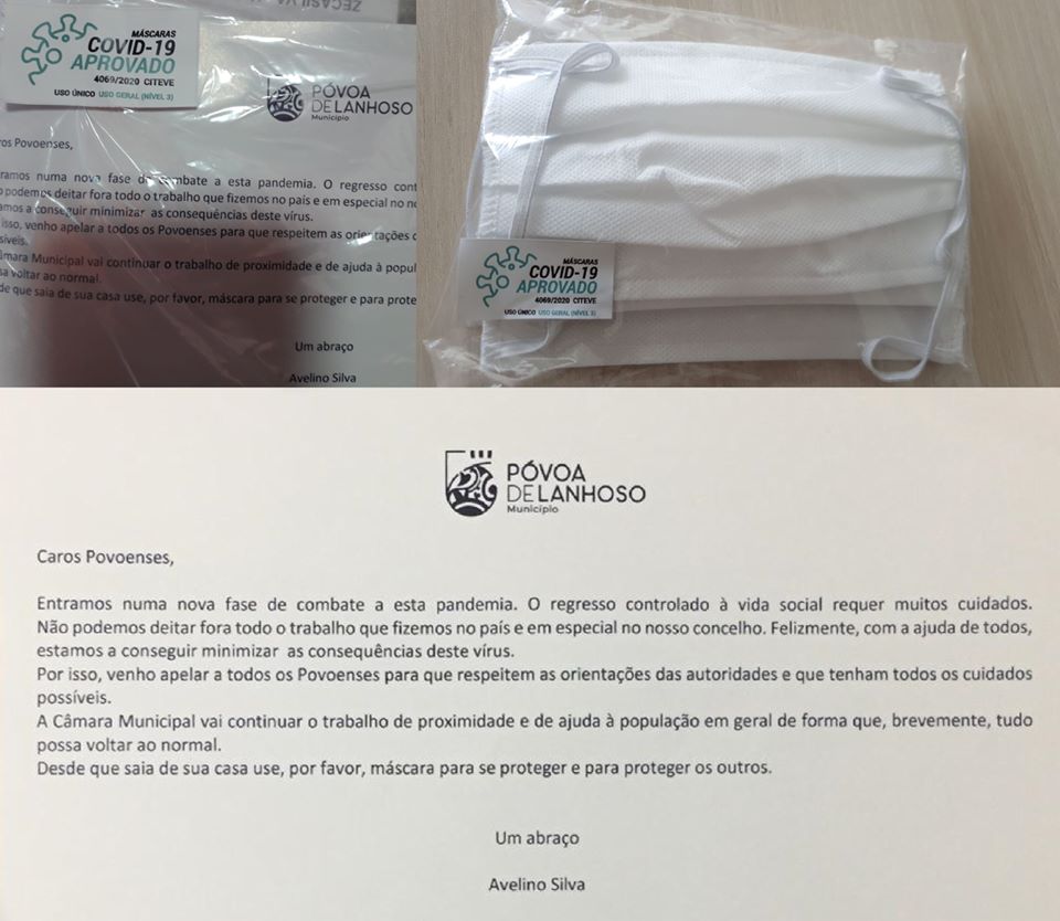 Covid-19: PS/Póvoa de Lanhoso denuncia fraude nas máscaras, município fala em erro na embalagem