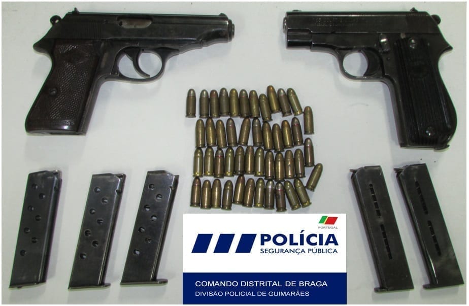 Apanhados com armas ilegais a caminho de rixa