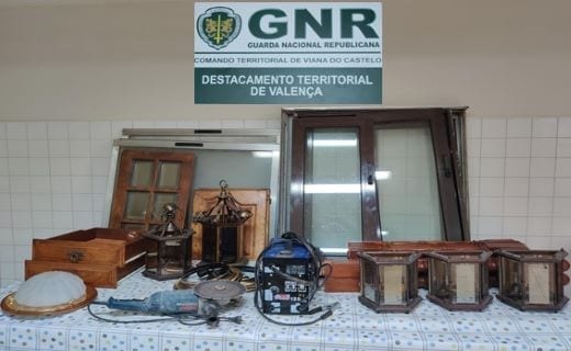 A GNR recuperou material furtado numa residência em Melgaço