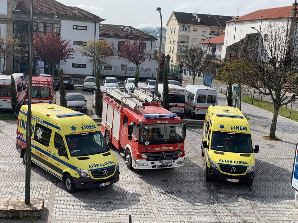 Bombeiros Voluntários de Braga realizaram 17 emergências pré-hospitalares por dia em junho
