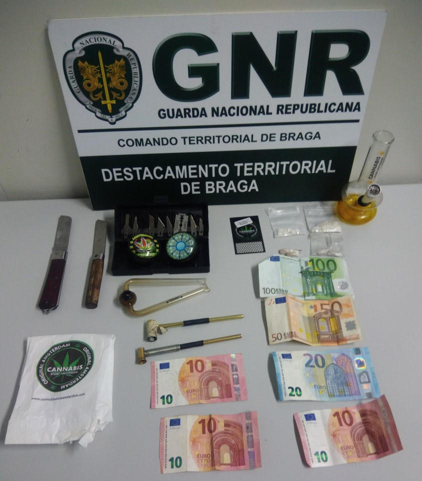 Suspeitos de tráfico de droga detidos em Palmeira