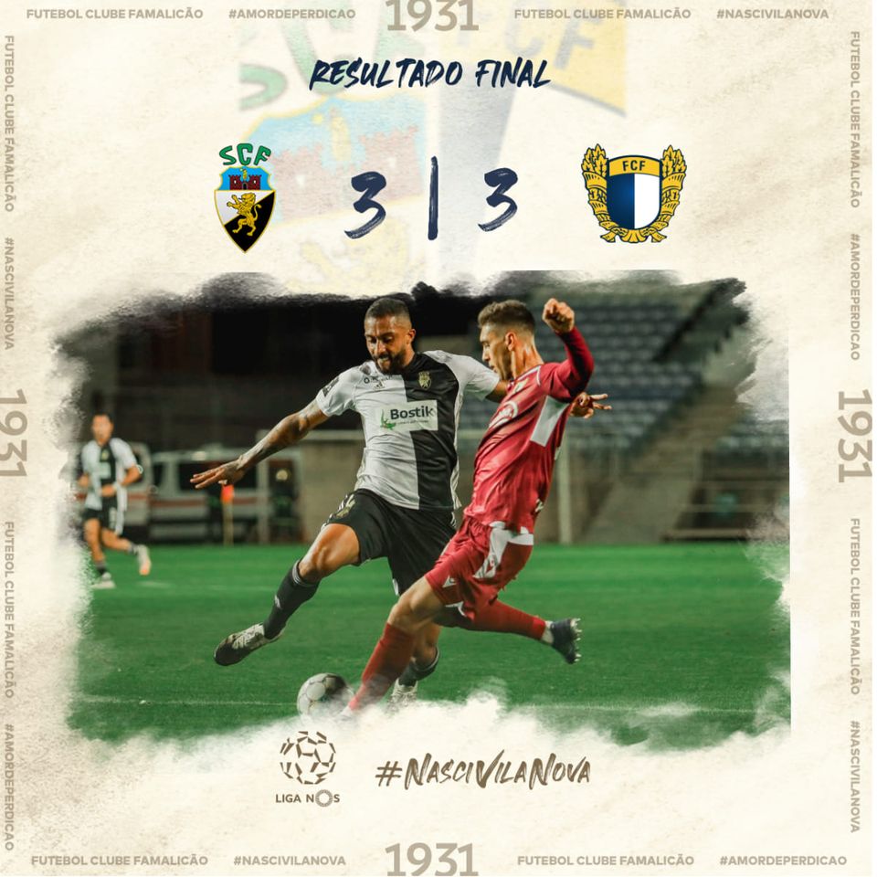Jogo louco no Algarve, com seis golos e um ponto para o FC Famalicão