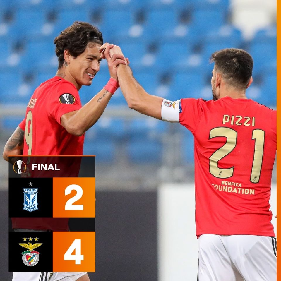 Benfica vence na Polónia com "hat-trick" de Darwin Núñez