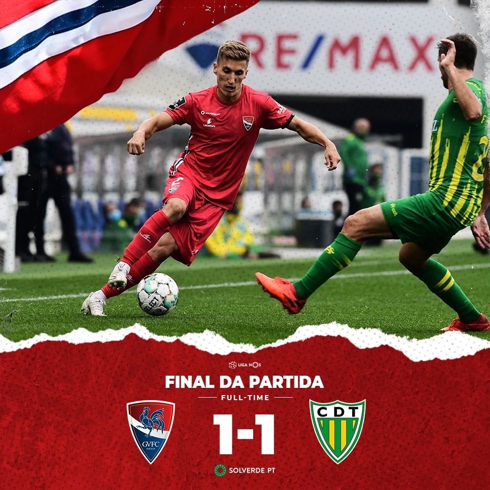 Gil Vicente empata em casa com Tondela
