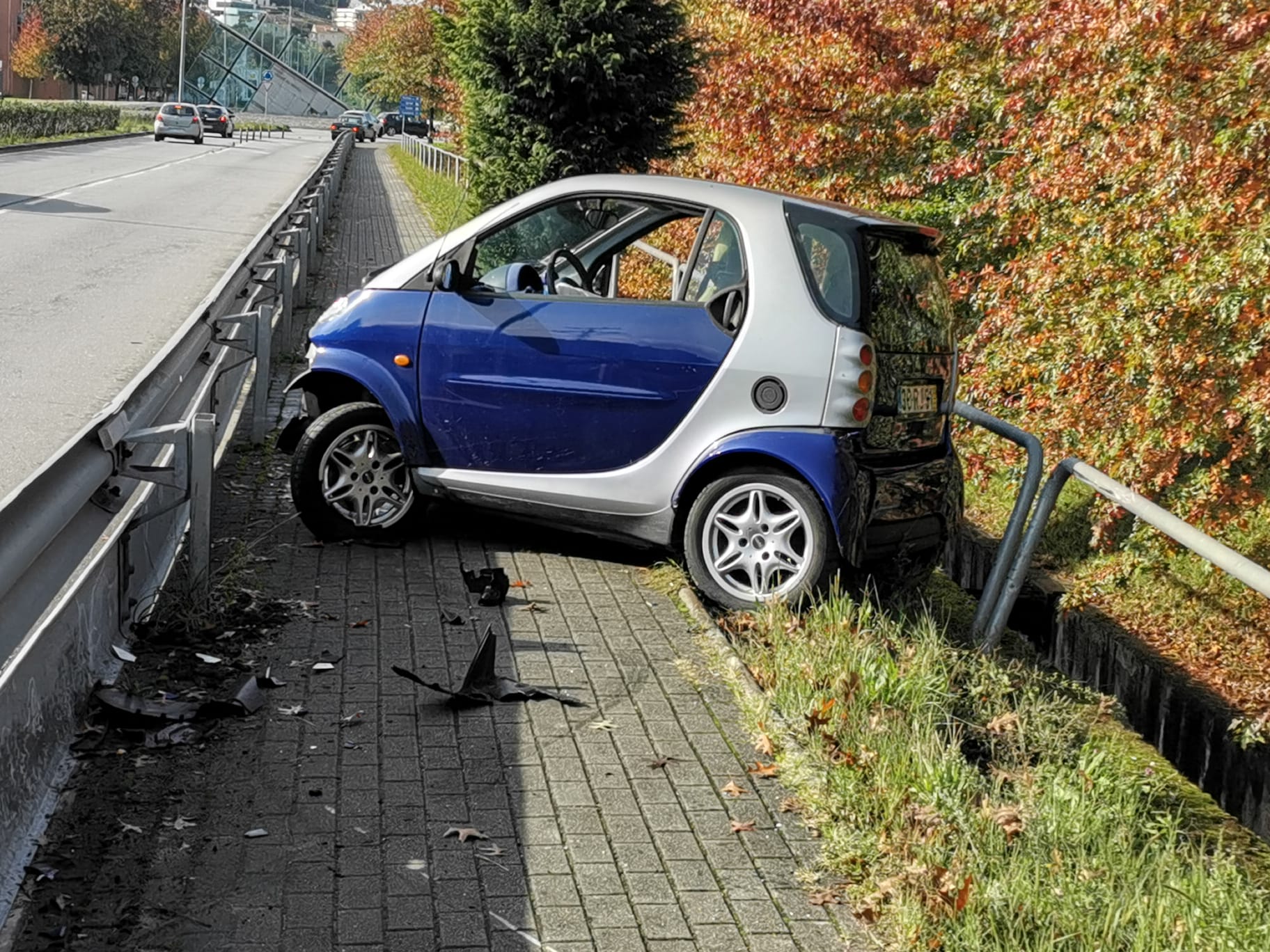 Despiste na Variante do Fôjo coloca "Smart" a "circular" no passeio