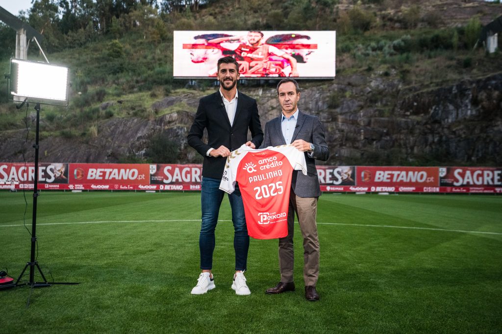 Paulinho renovou até 2025 pelo SC Braga