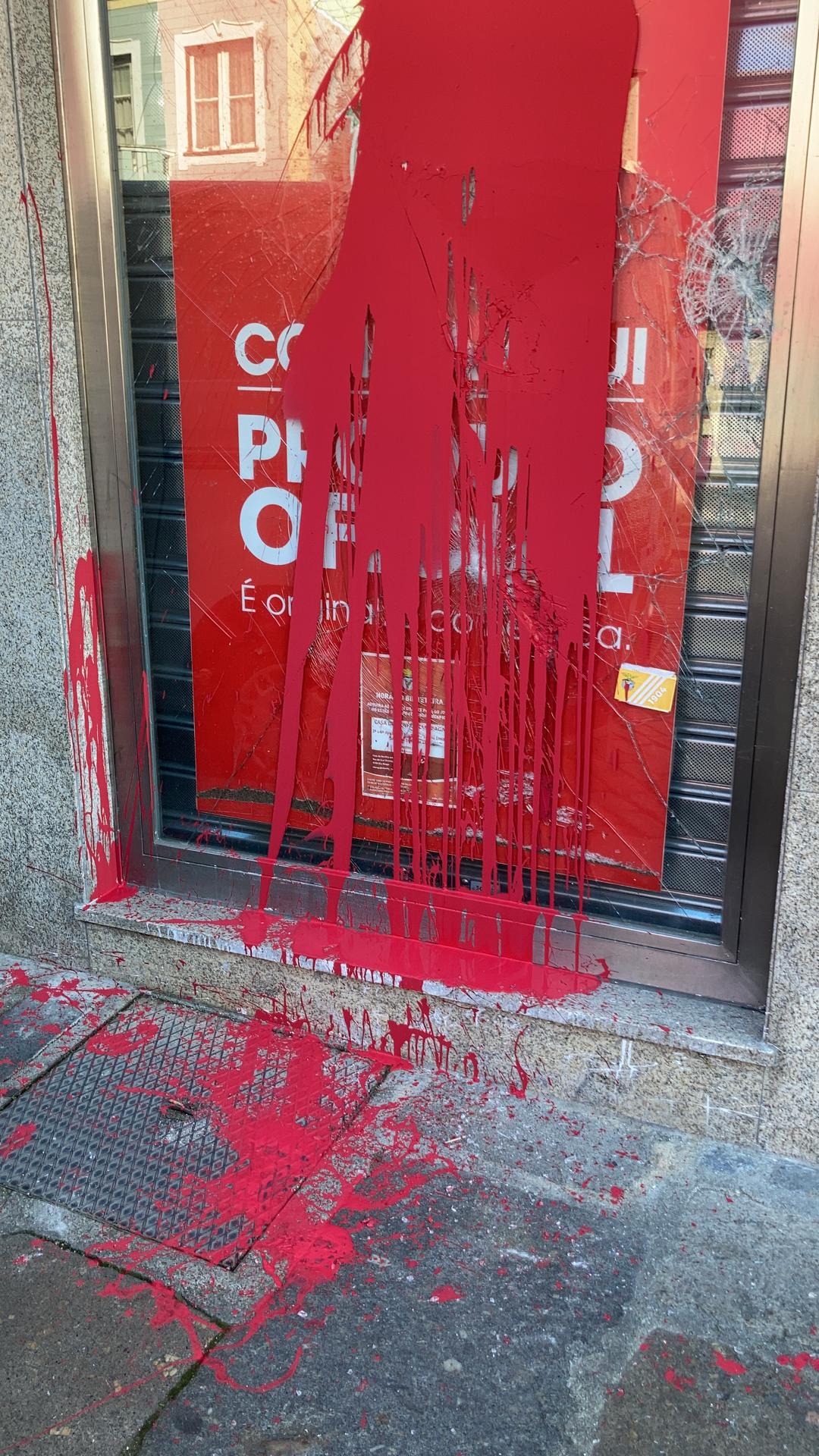 Casa do Benfica novamente vandalizada