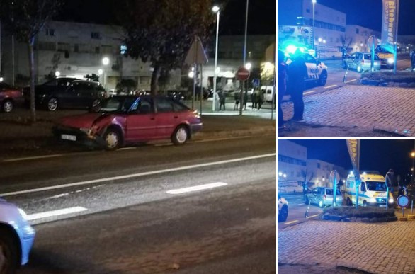 Jovem ferida após colisão entre duas viaturas na EN13