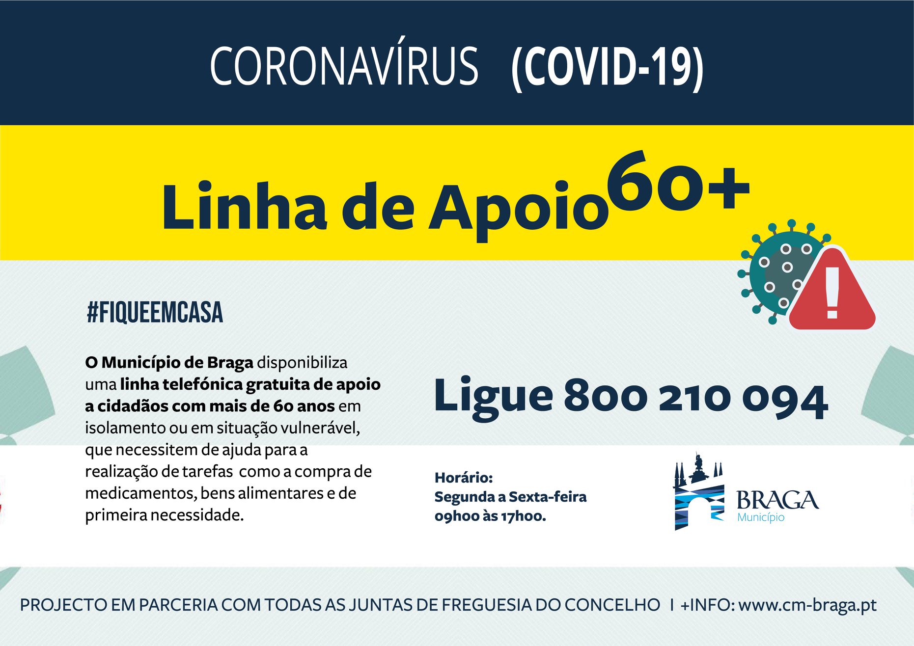 Idosos têm linha gratuita para ajuda na compra de alimentos e medicamentos