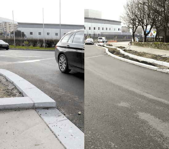 Passeio do encostou e pneu estourou