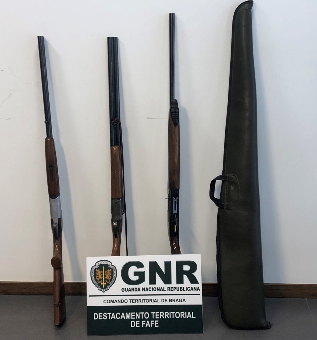 GNR identifica dois homens por furto de armas em Fafe