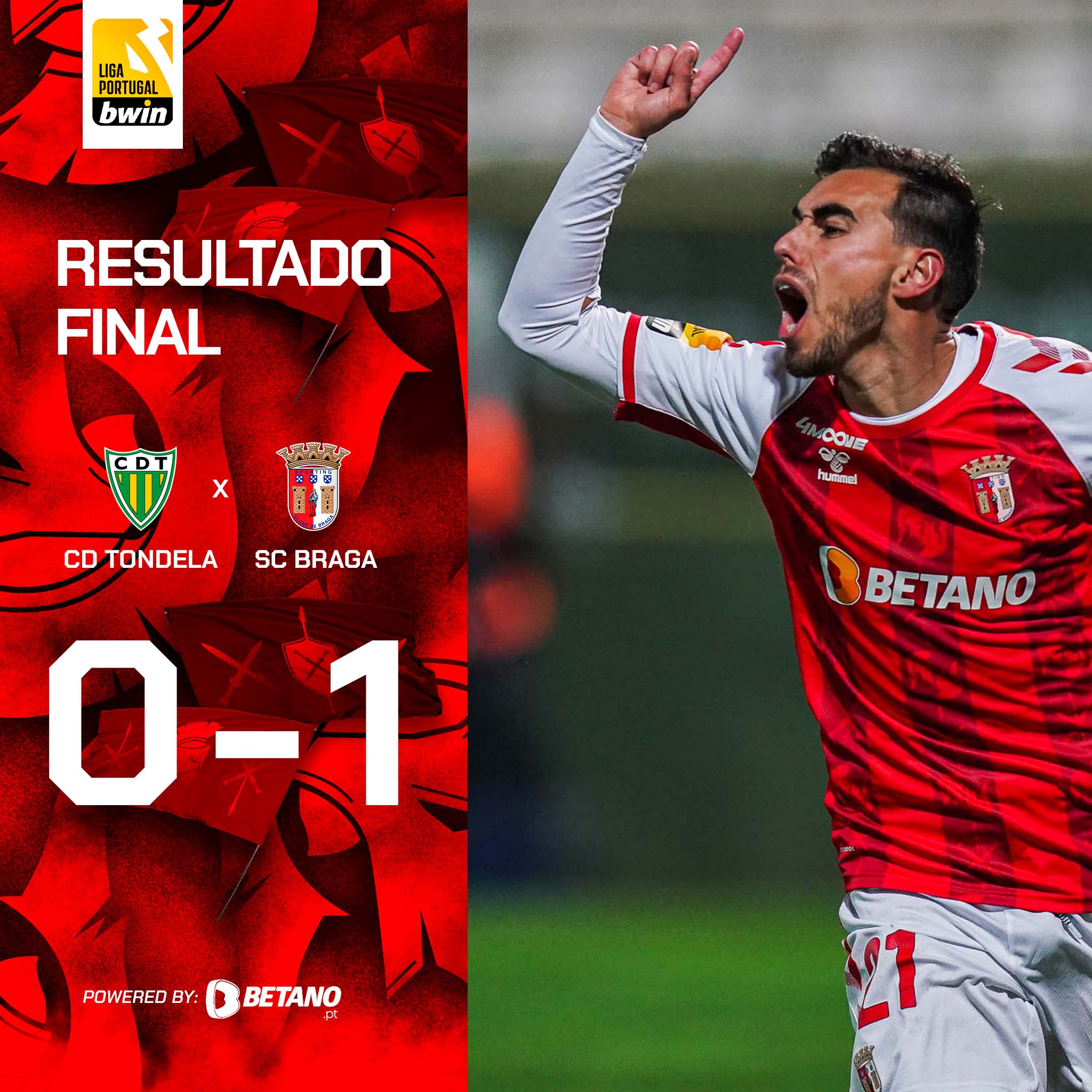 SC Braga vence em Tondela