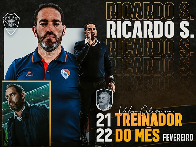 Ricardo Soares novamente eleito treinador do mês da I Liga