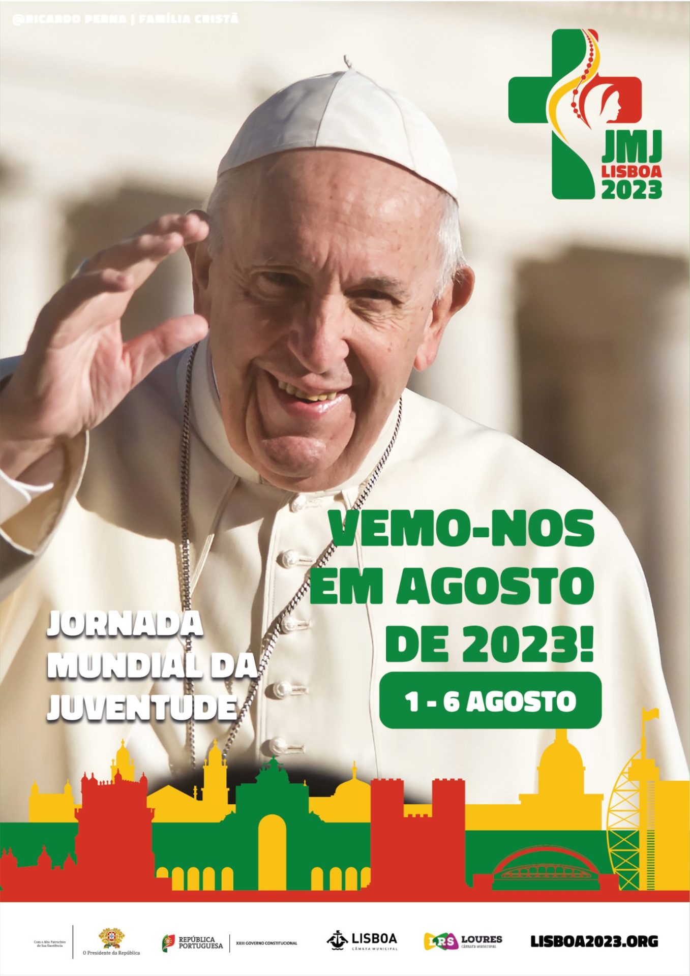 Papa é o primeiro peregrino inscrito na JMJ de Lisboa