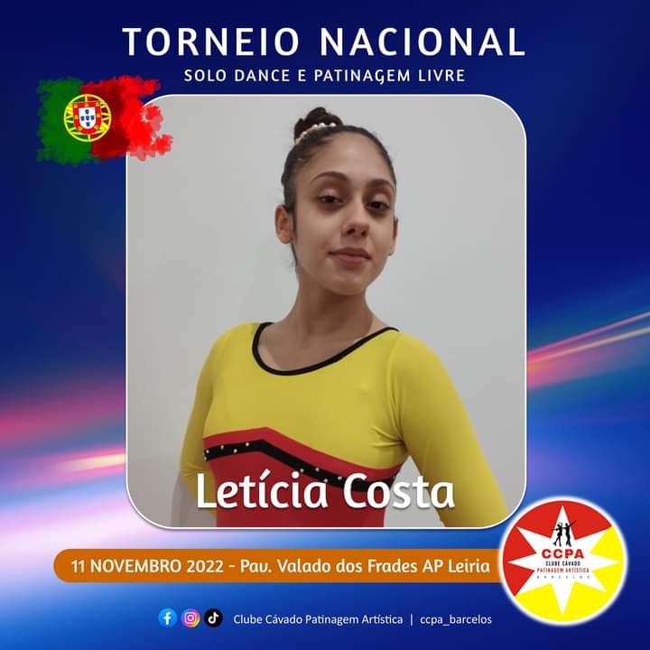 Letícia Costa alcançou 5.º lugar em Solo Dance