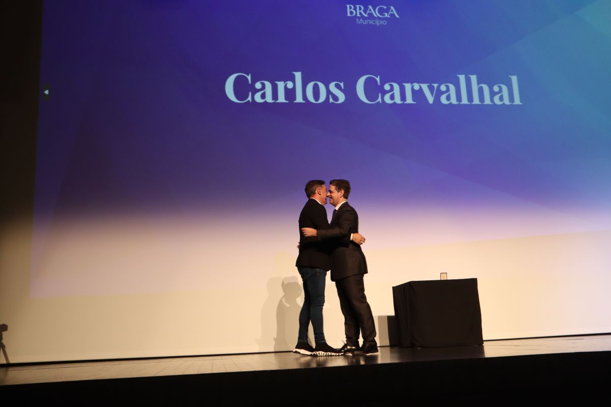 Carlos Carvalhal e Jorge Braz recebem medalha Grau Ouro do município de Braga