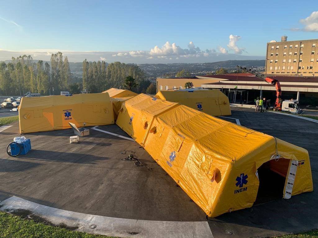 JMJ: INEM monta hospital de campanha capaz de atender 100 pessoas por dia