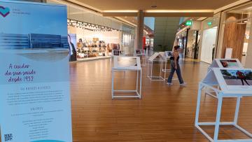 Exposição no Nova Arcada alerta clientes e lojistas sobre desafios da saúde mental