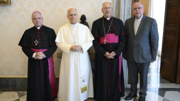 Nova presidência da CEP encontrou-se  com o Papa e convidou-o a visitar Portugal