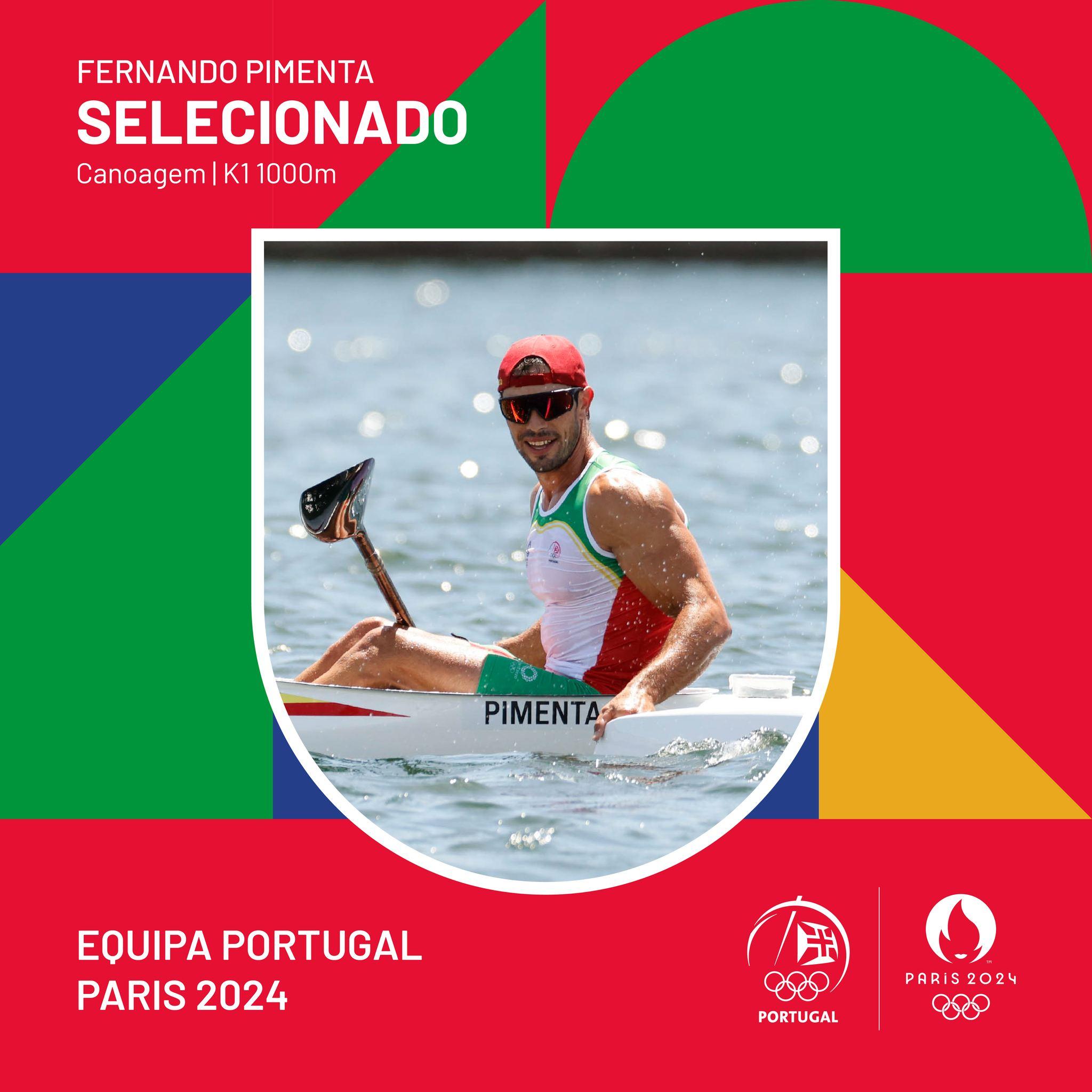 Pimenta, Portela e campeões do mundo K2 500 metros selecionados para JO Paris-2024