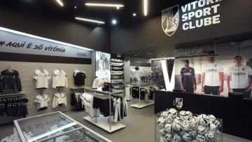 Loja oficial do Vitória SC no Espaço Guimarães encerrada para remodelação