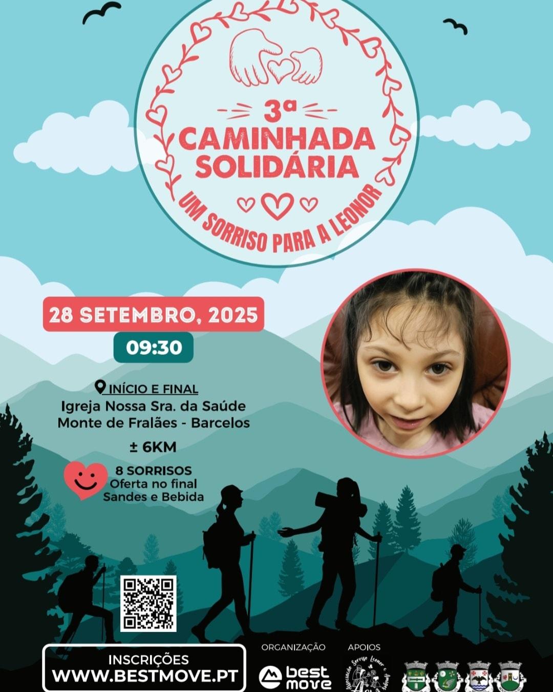 Corrida e caminhada solidária para ajudar a Leonor realiza-se em Barcelos