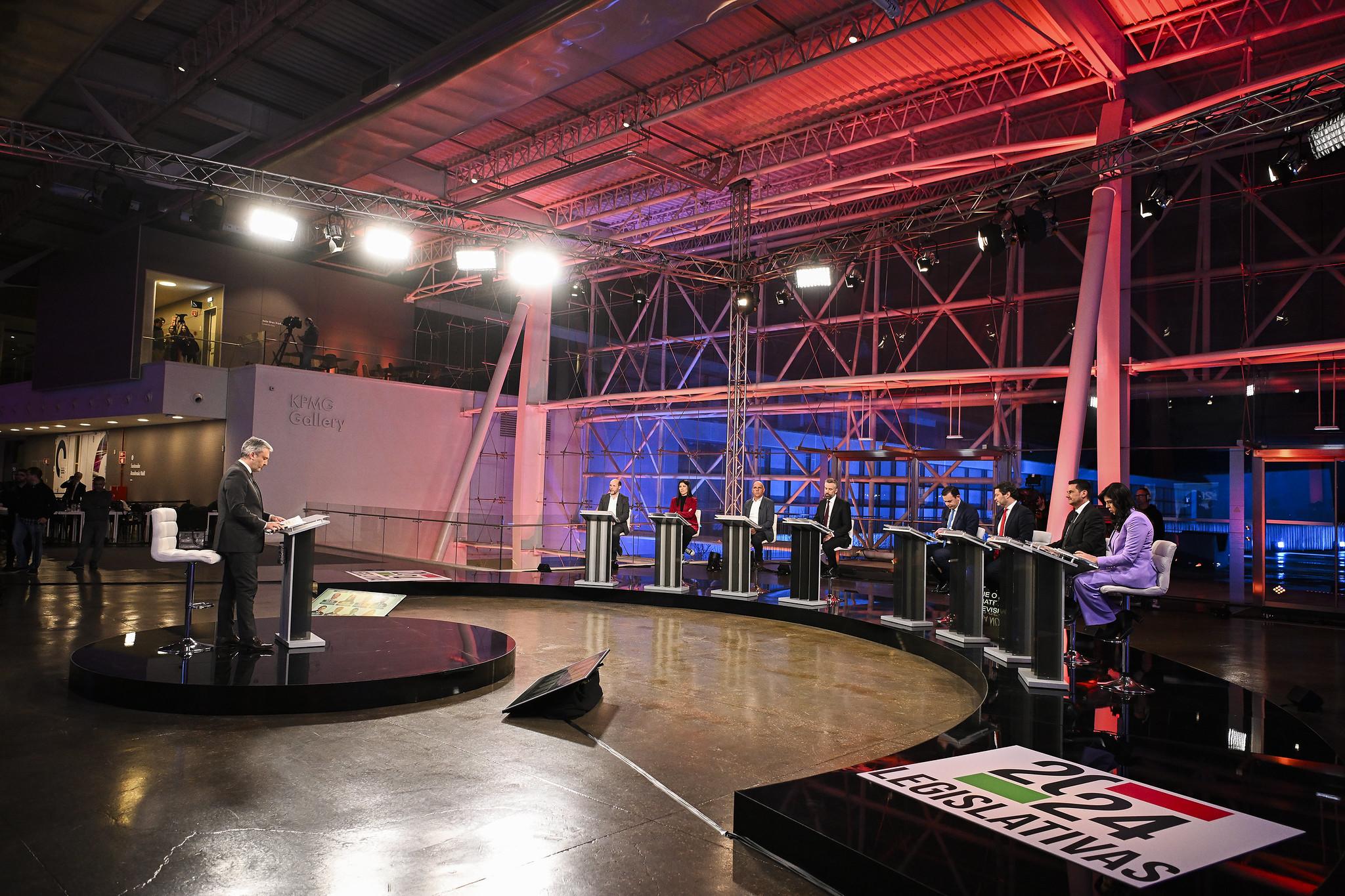Debates em canal aberto com menos audiências do que em 2022