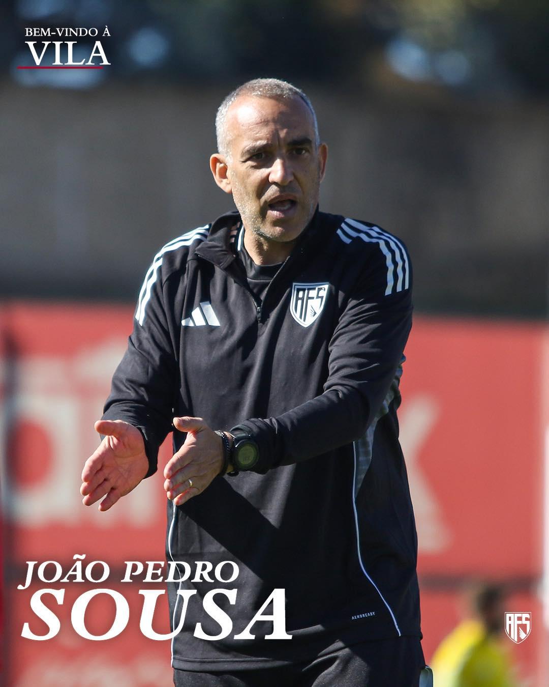 AVS anuncia João Pedro Sousa como treinador