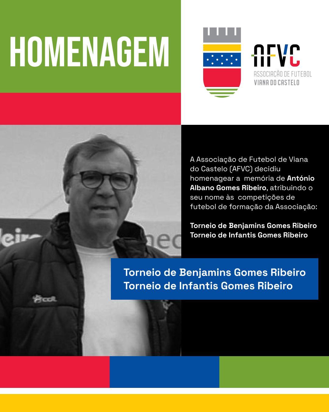 AF Viana do Castelo perpetua nome de Gomes Ribeiro nas suas competições de formação