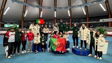 Patinadores no gelo Afonso Silva e Miguel Bravo na luta pelo sonho olímpico