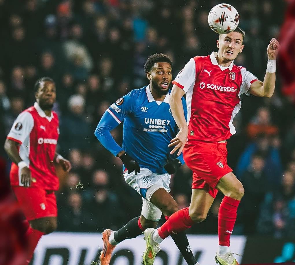 SC Braga resgata empate em inferioridade na visita ao Rangers