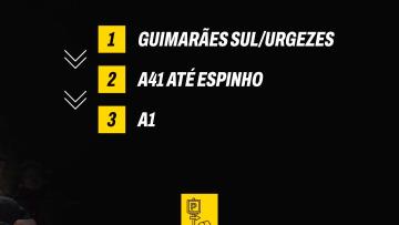 Trajeto aconselhado para os adeptos do Vitória SC até Leiria