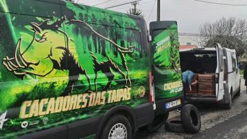 Clube Caçadores das Taipas entregou bens nas áreas afetadas pela tempestade Kristin