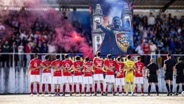 Adeptos do Atlético Cabeceirense ergueram figura do guerreiro lusitano "O Basto"