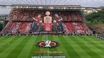 A coreografia dos adeptos do SC Braga