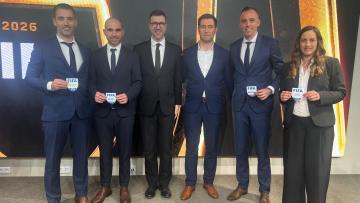 Árbitros internacionais da AF Braga receberam hoje as insígnias para 2026