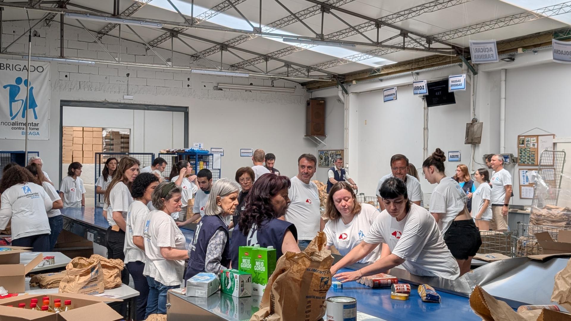 Braga doou ao Banco Alimentar 45 das mais de 136 toneladas de alimentos recolhidos no distrito