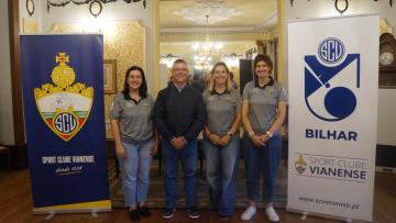 SC Vianense apresenta equipa de bilhar
