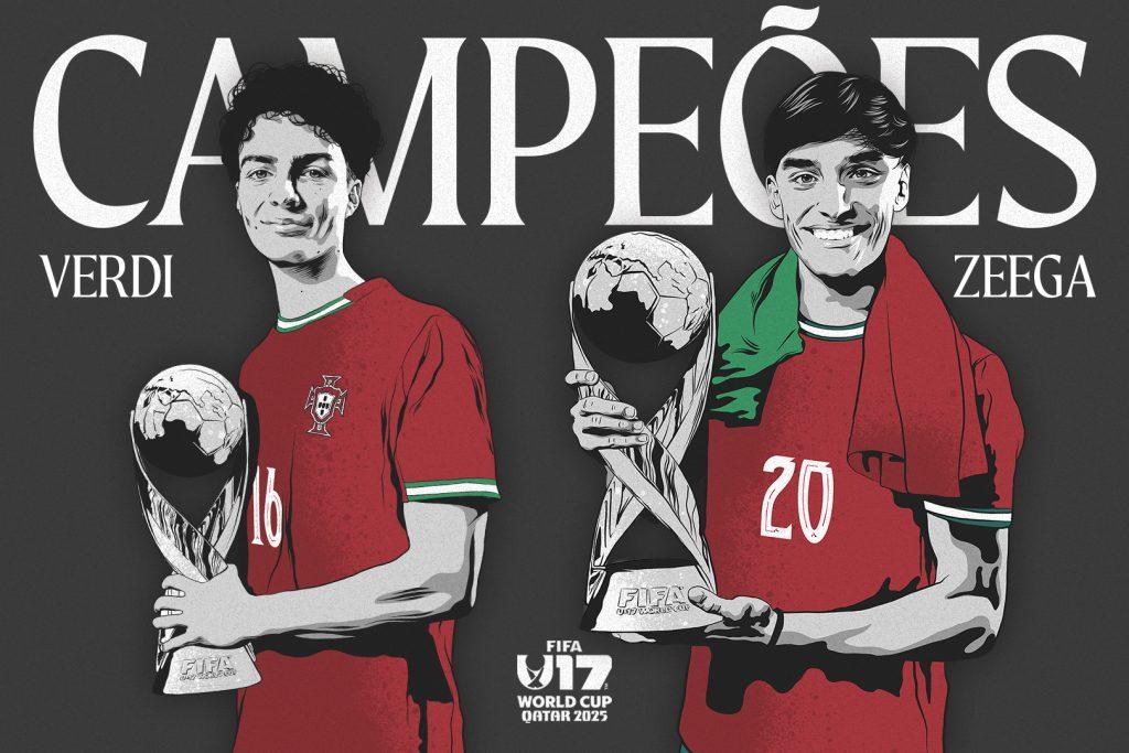 Vitória SC felicita Verdi e Zeega pela conquista do título de campeões mundiais ao serviço da seleção de sub-17