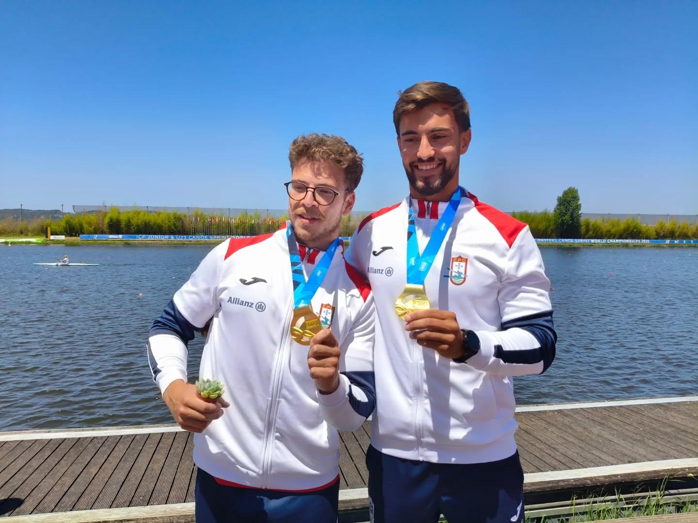 Canoístas Gustavo Gonçalves e Pedro Casinha campeões do Mundo sub-23 em K2 500 metros