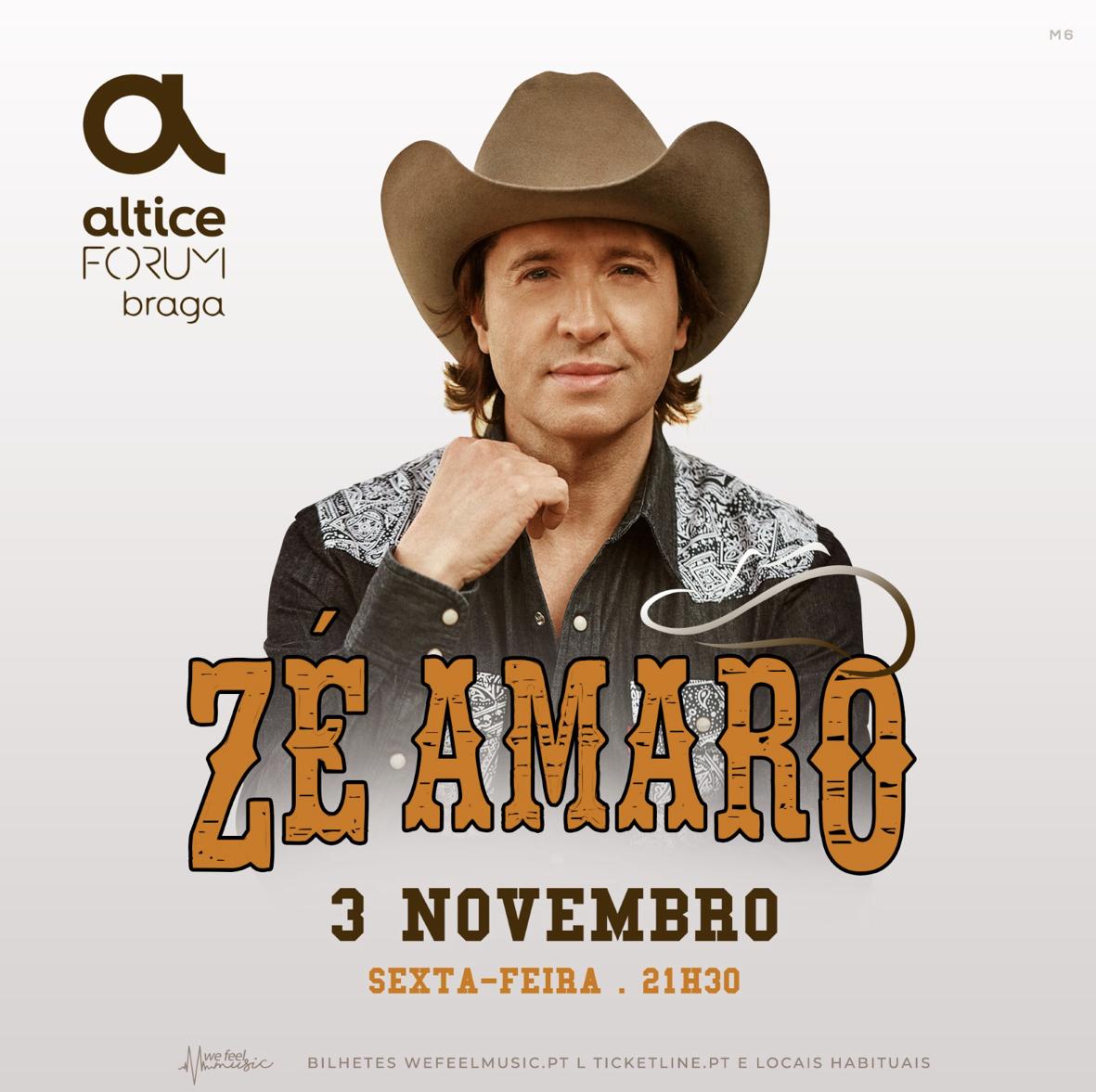 Zé Amaro regressa ao Altice Forum Braga para celebrar os 15 anos de carreira